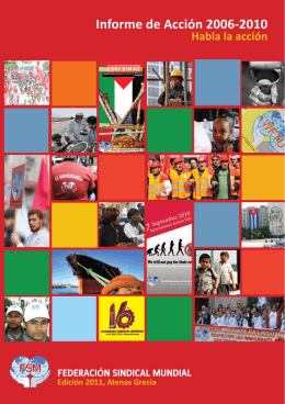 Informe de Accion 2006-2010 - World Federation of Trade Unions