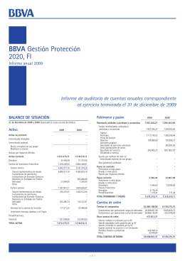 Memoria 2009 (Prueba) - BBVA Asset Management
