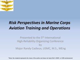 Risk Perspectives in Marine Corps Aviation