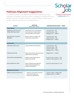 Pathways Alignment Suggestions