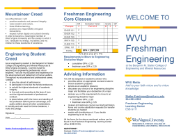 WVU Freshman Engineering - Statler College of Engineering and
