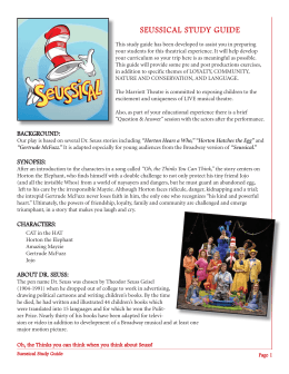 seussical study guide
