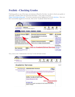 Foxlink - Checking Grades - Rollins Public Sharepoint