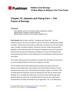 Chapter 10: Jetpacks and Flying Cars — The Future of Savings