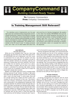 Is Training Management Still Relevant?