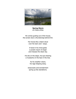 Spring Storm - Eberhart Poetry