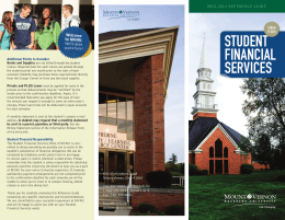 Financial Services Brochure - Mount Vernon Nazarene University