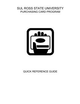 GCMS Quick Reference Guide - Sul Ross State University