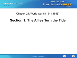 Section 1: The Allies Turn the Tide - LiL-US