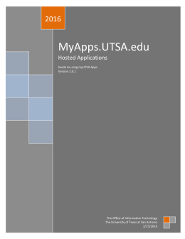 MyApps.UTSA.edu