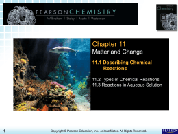 11.1 Chemical Reactions > Chapter 11