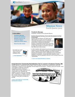 Southern Mission News - Q4 2009