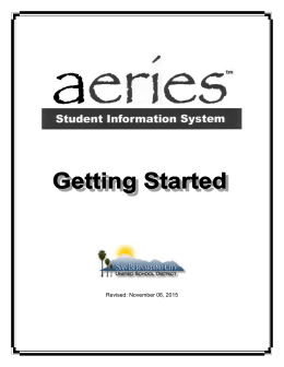 Aeries Getting Started Guide