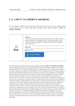 5-2 Limits To Growth Answers