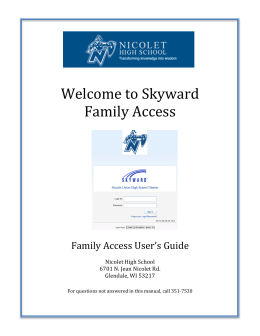 Family Access User Guide 2.0