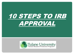 10 steps to irb approval