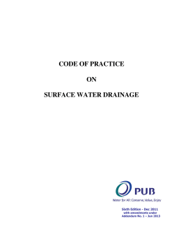 code of practice on surface water drainage