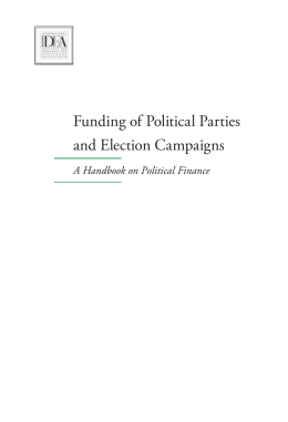 Funding of Political Parties and Election Campaigns