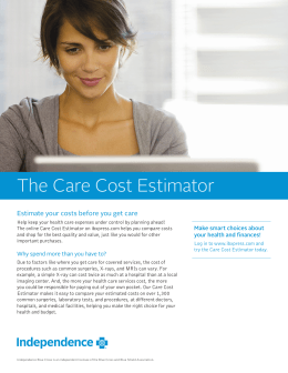 IBC Care Cost Estimator flyer
