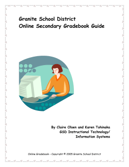 Granite School District Online Secondary Gradebook