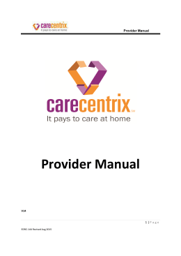 144 Revised - Provider Manual_Updated March2016
