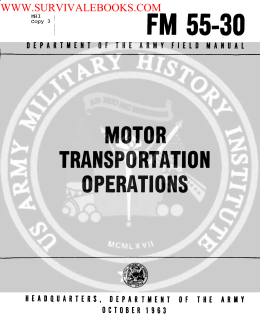 FM 55-30 ( Motor Transportation Operations ) 1963