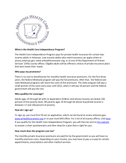 Health Care Independence Program FAQs