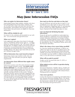 May-June Intersession FAQs