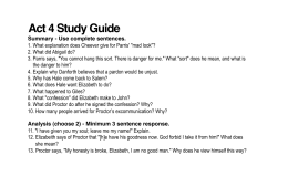 Act 4 Study Guide