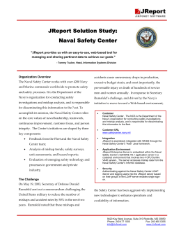 JReport Solution Study: Naval Safety Center