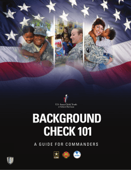 background check 101