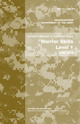 Warrior Skills Level 1 - Department of Military Science