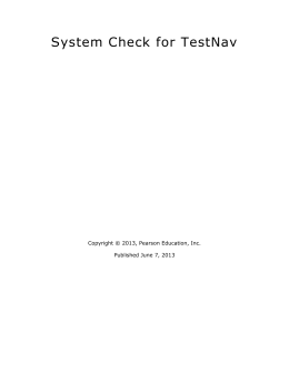 SystemCheck User Guide
