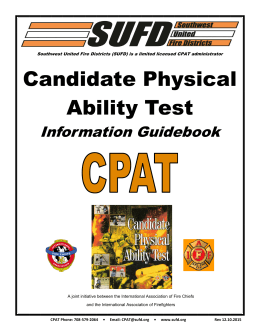 Candidate Physical Ability Test - Southwest United Fire Districts
