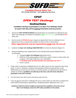 CPAT OPEN TEST Challenge Instructions
