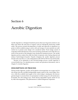 Aerobic Digestion