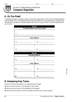Chapter 12, Section 1: Guided Reading