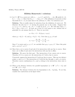 EE364a Homework 1 solutions