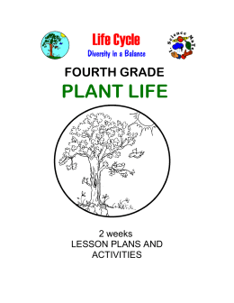 Fourth Grade Plant Life