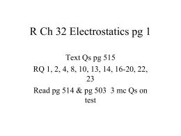 R Ch 32 Electrostatics pg 1