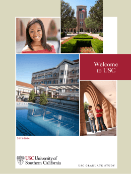Welcome to USC - University of Southern California