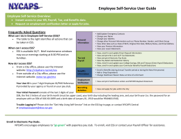 Employee Self-Service User Guide