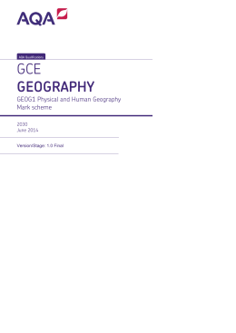 Physical and Human Geography June 2014