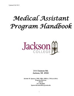 Medical Assistant Program Handbook