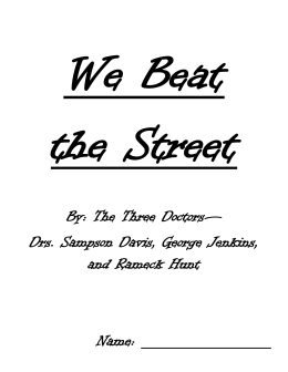 We Beat the Street - Wyalusing Area School District