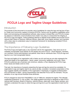 FCCLA Logo and Tagline Usage Guidelines