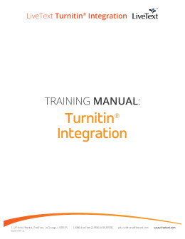 LiveText Turnitin® Integration