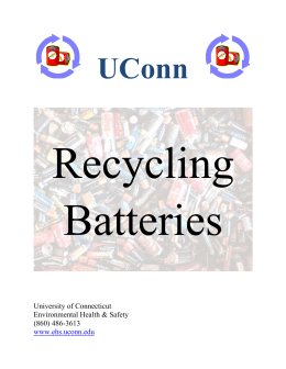 Battery Disposal and Recycling Guide