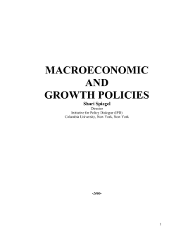 macroeconomic and growth policies - G-24