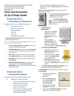 Civics and Economics CE.2a-d Study Guide